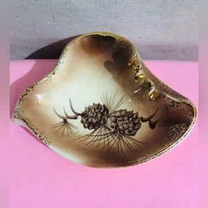 Vintage Ashtray Rymes Ceramics Pinecone